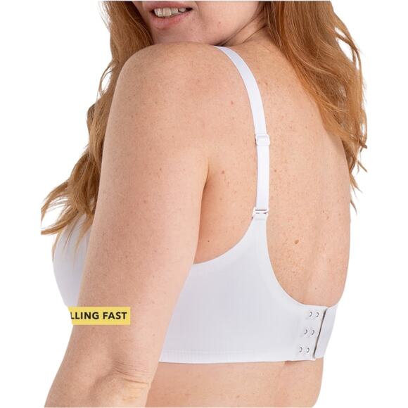 EUC Shapermint Essentials Smoothing Comfort Wireless Bra Size 2XL White - Picture 4 of 10